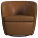 Zenith Tan Upholstered Swivel Chair