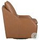 Asterwyn Steamboat Ecru Leather Swivel Accent Chair