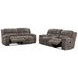 Buster Cabot Stone 90" Manual Reclining Sofa with USB Charging