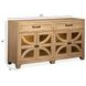 Coventry Honey Maple 4 Glass Door Buffet with LED