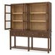 Harbor Drift Worn Saddle 4 Glass Door Display Cabinet with LED