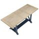 Darcy Beige and Midnight Blue Extendable Rectangular Counter Height Dining Room Set