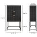 Mako Black 2 Door Bar Cabinet