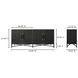 Mako Black 4 Door Sideboard