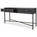 Mako Black Rectangular Console Table
