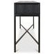Mako Black Rectangular Console Table
