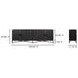 Mako Black 4 Door Large Sideboard