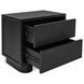 Marcelle Black 2 Drawer Nightstand