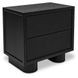 Marcelle Black 2 Drawer Nightstand
