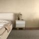 Marcelle White and Brown 2 Drawer Nightstand