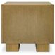 Marcelle White and Brown 2 Drawer Nightstand