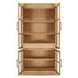 Raymond Natural 4 Glass Door Tall Cabinet