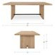 Madison Natural 82" Rectangular Dining Table