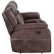 Pueblo Brown 77" Manual Reclining Console Loveseat