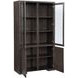 Evan Brown Glass 4 Door Curio Cabinet