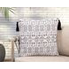 Indoor and Outdoor Zambia Cream Square Accent Pillow