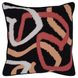 Indoor and Outdoor Atlas Black Square Accent Pillow