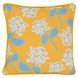 Indoor and Outdoor Roswell Yellow Square Accent Pillow