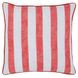Indoor and Outdoor Milton Red Square Accent Pillow