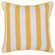 Indoor and Outdoor Milton Yellow Square Accent Pillow