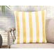 Indoor and Outdoor Milton Yellow Square Accent Pillow
