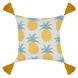 Indoor and Outdoor Sonoma Yellow Square Accent Pillow