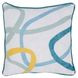 Indoor and Outdoor Fulton White Square Accent Pillow