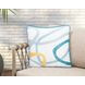 Indoor and Outdoor Fulton White Square Accent Pillow