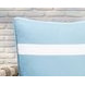Indoor and Outdoor Hall Blue Square Accent Pillow
