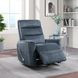 Takami Blue Swivel Recliner