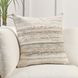 Performance Plateau Sand and Beige Square Accent Pillow