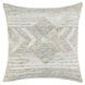 Performance Caravan Gray and Beige Square Accent Pillow