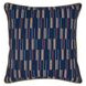 Terranea Nantucket Blue and Brown Square Accent Pillow