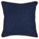 Terranea Gulf Dark Blue and Red Square Accent Pillow