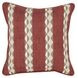 Terranea Delray Clay Red and Brown Square Accent Pillow