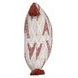 Terranea Sanibel Natural and Clay Red Square Accent Pillow