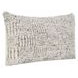 Shades Vico Ivory and Gray Rectangular Accent Pillow