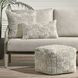 Shades Vico Ivory and Gray Rectangular Accent Pillow