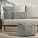 Shades Vico Gray Rectangular Accent Pillow