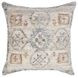 Performance Lukens Gray and Brown Square Accent Pillow