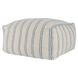 Poufs Delgada Natural and Blue Square Accent Pouf