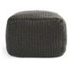 Prism Dark Gray Square Outdoor Pouf
