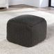 Prism Dark Gray Square Outdoor Pouf
