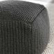 Prism Dark Gray Square Outdoor Pouf