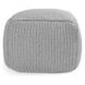 Prism Gray Square Outdoor Pouf