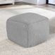Prism Gray Square Outdoor Pouf
