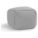 Prism Gray Square Outdoor Pouf