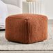 Prism Terra Cotta Square Outdoor Pouf