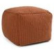 Prism Terra Cotta Square Outdoor Pouf