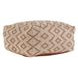 Poufs Volt Terracotta and Ivory Square Accent Pouf